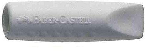'FABER-CASTELL 3 Beutel-2 Radiergummis Grip 2001 Eraser Cap grau