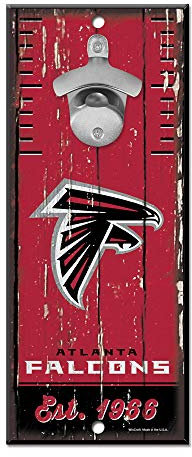 Wincraft Atlanta Falcons NFL Schild mit Flaschenöffner