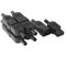 sourcing map 5Par Ac250V 10A 3P Adaptador De Conector De Enchufe para Montaje En Panel Hembra Iec320 C14 C13