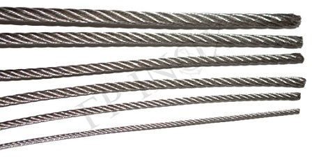 Cable 8 mm acero inoxidable 316 suave 7 x 19 Longitud 10 metres