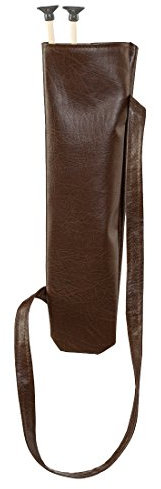 NET TOYS Pfeilköcher Köcher für Pfeile braun Seitenköcher Bogenschütze Karneval Requisite Robin Hood