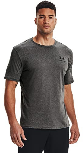 Under Armour Men's Sportstyle Left Chest Short Sleeve T-Shirt, Gray, XL Tall