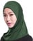 Lazzboy Schal Beading India Hat Muslim Ruffle Cancer Chemo Wrap Cap Scarf Hijab Kopftuch Für Muslimische Frauen Kopfbedeckung Solide Weiche Maxi(Armeegrün)