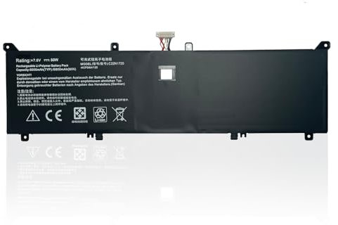 7XINbox C22N1720 7.7V 50Wh Batterie de l'ordinateur Portable Remplacement pour ASUS ZenBook S UX391U UX391UA UX391UA-xb71 UX391UA-xb74t C22PyJH