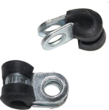Lumonic 10x 5mm Rohrschellen mit Gummieinlage I Kabelschellen zum Schrauben I Schlauchschelle 5mm, Rohrschellen, Befestigungsschelle 5mm, Rohrhalterun