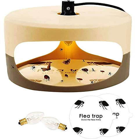 ARVALOLET Flohfalle, Flohfalle for Wohnung, Flohfallen, Haustierhaushalt Flohfallen, Floh-klebefallen, Einfach Zu Bedienen Und Leicht Zu Reinigen