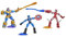 Marvel Avengers Bend and Flex, Set mit 3 flexiblen Figuren mit Iron Man, Captain America und Thanos, inkl. 9 Zubehörteilen