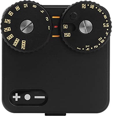 TTArtisan Misuratore di luce a due quadranti per fotografia con attacco a scarpa fredda, compatibile con varie fotocamere (ottone nero)