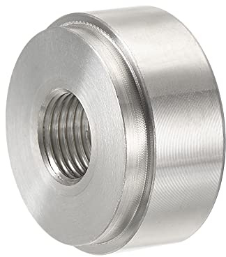 sourcing map Saldare sul raccordo Bung 1/8NPT femmina in lega di alluminio tubo filo connettore tono argento