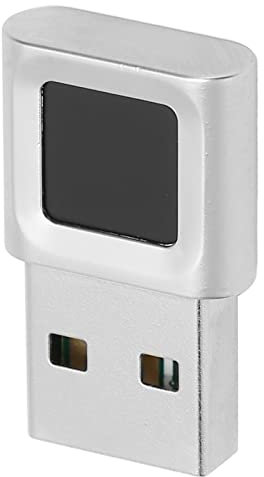 USB Fingerprint Reader, Laptop Biometric Fingerprint Scanner with 360 Degree Touch, 0.5s Login, 10 Fingerprints Amount, Mini Security Key for Notebook Account Safety for Win 10/11