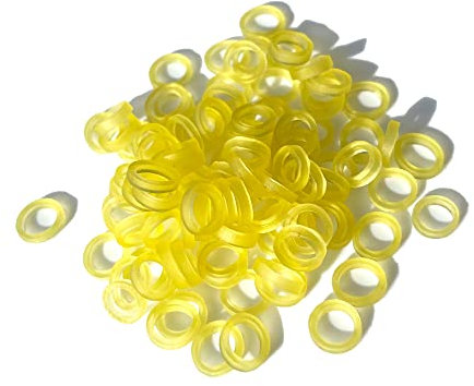 anglerholics Pellet Bait Bands 100pcs Elastic For Carp Coarse Fishing Tackle 2mm / 4mm / 6mm