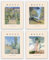 Monet Wall Art Set of 4 Wild Garden Titled Deko Beautiful Garden deko wohnzimmer/Monet Prints Nature Wall Collage for deka schlafzimmer Aesthetic Posters & Famous wand deko(20cm x 25cm)