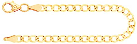 EDELIND Armband Herren 333 Gelbgold 3.1 mm Bracelet Panzerkette facettiert 8 Karat Gold Länge 19 cm Armkette Echtgold Goldarmband Made in Germany