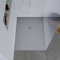 DURAVIT Duschtasse 100x90 cm, Flache Bauhöhe, Duschwanne DuraBayas in Hellgrau Matt aus Mineralguss mit integriertem Ablaufdeckel, Duschbecken mit Gefälle