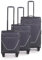 Stratic Strong Koffer-Set, 3-teilig (S,M,L), Weichschale Reisekoffer Trolley Rollkoffer Handgepäck, TSA Kofferschloss, 4 Rollen, Erweiterbar, Anthrazit
