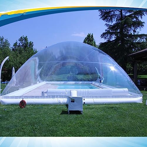 Poolabdeckung Planschbeckenabdeckung Poolabdeckungen Riesige transparente aufblasbare Poolabdeckung für den Außenbereich Warme Blasen-Poolabdeckung (anpassbar),8 * 5 * 3M