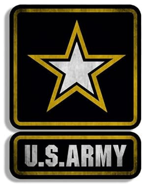 WildeBabsKLBT Vintage US Army Star Logo F2295 Abzeichen-Aufkleber 12 cm | Selbstklebende Folie; wetterfest, UV- und waschanlagenbeständig