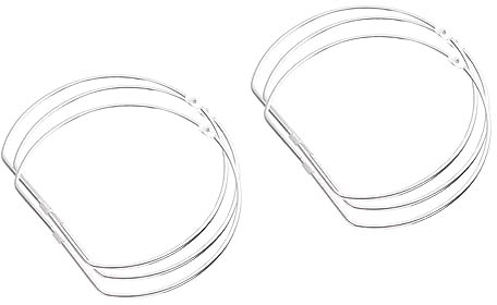 10 Stück 8 Taschenzubehör selber machen Meeresharzfüllstoffe LKW-Zubehör d-Schnalle Washi-Tape-Spender Zoll d-Ring Taschenring Klebeband Speicherring D-förmige Schnalle