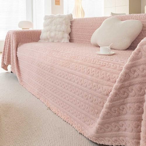 YWQJL Sofaüberwurf Decke XXL L Form Ecksofa rutschfest Wasserdicht Tagesdecke Thermo Sofadecke Couch Überzug Cord Sofabezug 1/2/3/4 Sitzer Sofa Überwurfdecke(5,180x320cm)