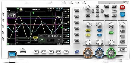 Osciloscopio digital, Osciloscopio Digital 1014D 2 en 1 generador de señal de entrada de doble canal 100MHz * 2 ancho de banda analógico 1GSa/s frecuencia de muestreo Portátil y fácil de usar (Color