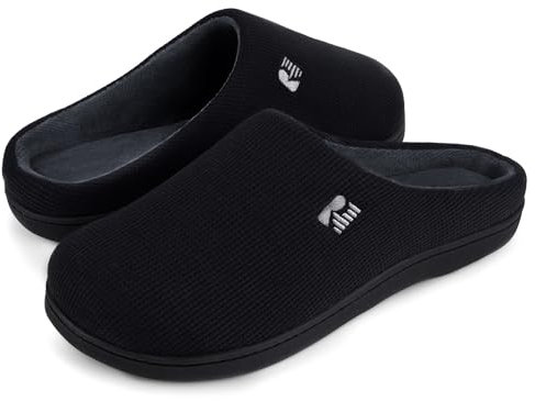 RockDove Zapatilla de dos Tonos y Espuma Viscoelástica para Mujer, 38/39 EU, Negro Y Gris