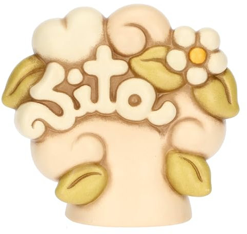 THUN, Albero Della Vita in Ceramica Decorata a Mano, Versione Media, 13.5 x 6.8 x 12.1 cm h