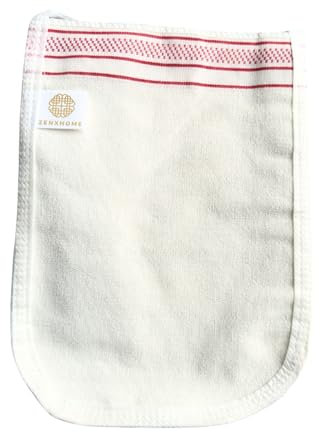 Türkische Hohe Qualität Kelebek ZenXhome Peeling handschuhe Hamam Kese Körper Peeling Peeling Sauna Handschuh Spa Cellilute Entferner Mitt Hautpflege (White, Medium Soft Scrub)