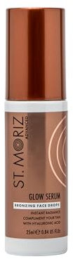St Moriz Advanced Glow Serum Bronzing Drops | Bronzing Face Serum with Hyaluronic Acid | Gives an Instant Sun-Kissed Complexion | Natural Glow Enhancer | Liquid Bronzer for Face | Vegan | 25ml
