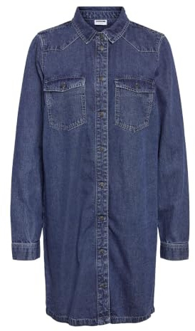 Noisy May Damen Nmnew Signe L/S Denim Dress Vi002mb Noos Nmnew Signe L/S Denim Dress Vi002Mb Noos (1er Pack)