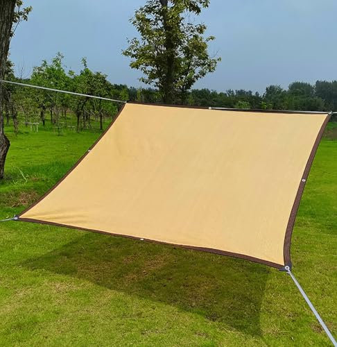 Voile d'ombrage Rectangulaire 3x4 Ombrage Terrasse Toile Ombrage Imperméable de Voile Dombrage pour Jardin, Terrasse, Balcon, Camping, Pergola,beige-3x2m
