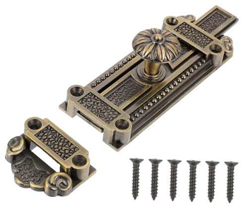 KITANDOVE 1 Stk Stecker Riegel der Schiebetür Schiebeverschluss sperren sicherheitsschloss schiebetürschloss Türschlösser Schrauben Tür Fensterriegel Alu-Türriegel Riegel Zinklegierung Blue