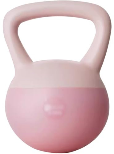 Kettlebell Home Fitness Women Soft Kettlebell Weights, New PVC Soft Rubber Kettle Ball, Does Not Damage The Floor, Practice Hip/body Shaping(Pink-5kg)