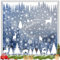 Etopgo 9 Sheets Christmas Window Stickers,214pcs Reusable Christmas Window clings for Glass,PVC Christmas Snowflake Stickers White for Xmas Glass Window Shop School Decoration