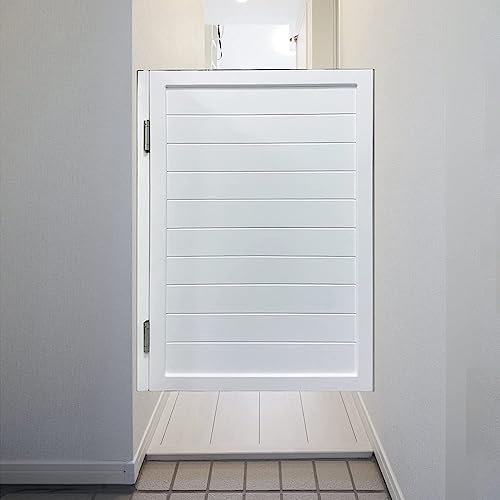 Anpassbare Schwingtüren aus Holz im Retro-Western-Stil für Café und Dusche, weiße Schwingtür für den Eingang zur Butler-Theke (Größe: B 70 cm x H 80 cm) (Weiß B 60 cm x H 80 cm (23,6 x 31,4))