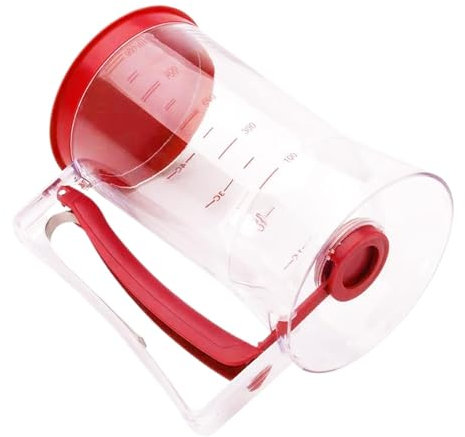 Pancake Mix Dispenser,Handheld Cupcakes Batter Cup - 900ml Cupcakes Batter Cup, Leak-Proof Cookie Batter Separator With Measuring Label For Precise Portion Control
