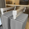 LOPYXBR 2 Stück Ausziehbare Kleiderstange mit 2 Gleitschienen, Verstellbare 35-68cm Kleiderstange Schrank, Weiß Kleiderstange Ausziehbar, Kleiderstange für Schrank Belastbar 25kg