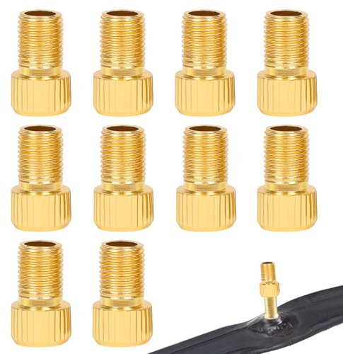 10 Stück Luftpumpe Adapter Fahrradventil Adapter Französisches Ventil Adapter,Ventiladapter Fahrrad Ventile,Autoventil Adapter,Ventilkappen Fahrrad Ventile Adapter Französisches Ventil auf Auto