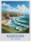 Puzzle 1000 Teile，Kaikoura Vintage-Reiseposter, Neuseeland，Papier Kinder Wiedergeboren Dekompressionsspiel（38x26cm）-AK25