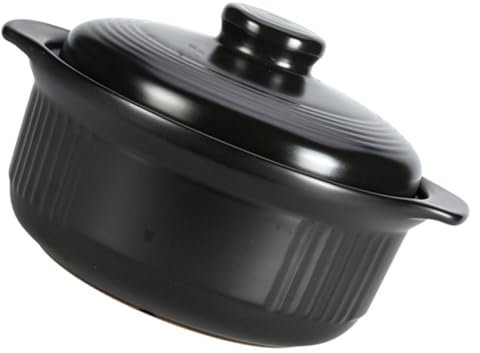 Cabilock Cooking Pots Lids Ceramic Pot Rice Pot Soup Rice Ceramic Pot Kitchen Stew Pot