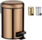 KW Soft Shade Small Round Pedal Bin 3ltr (Copper, 3 Ltr)