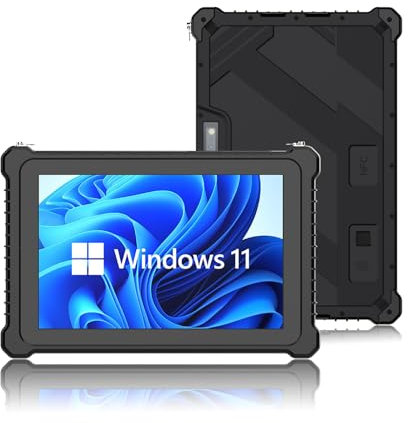 PULIJAZ Rugged Tablet,Win 11 Pro Tablet Robusto 10.1'',Tablet PC industriale impermeabile 12000mAh丨 IP67 (N5100 8GB+256GB),USB3.0 WiFi BT4.2 GPS SIM 4G LTE 2D Scanner