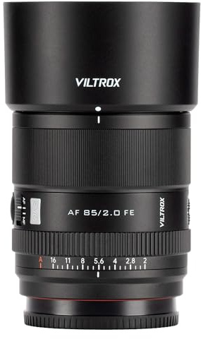 VILTROX 85mm f/2.0 EVO FE Objektiv, Vollbild Große Blende Autofokus Prime-Objektiv Kompatibel mit Sony E-Mount-Kameras A7SIII A7III A7RIII A7IV A7RIV A9 A1 FX3 A7RV A7CR A7CII A93 ZVE1 ZV-E10
