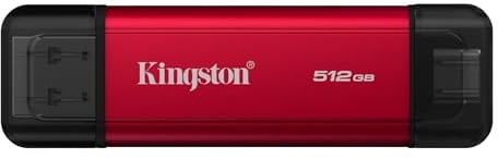 Kingston SSD portatile Dual 512GB Dual USB-A/C Fino a 1.050 MB/s in lettura USB 3.2 Gen 2 - SPSD/512GB