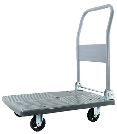 QYMYOZ Schwerlast-Flachbettwagen, Werkzeugwagen, Transportwagen, klappbarer Handwagen