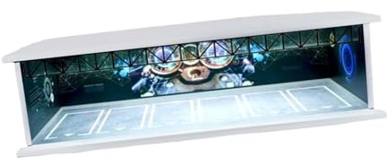 RCGOFOLLOW Vitrine für 6 Modellautos mit elegantem LED Display zur Präsentation wertvoller Sammlerstücke. Die Vitrine bietet Platz für bis zu 6 Diecast Modellautos im Maßstab 1:64 und verfügt über