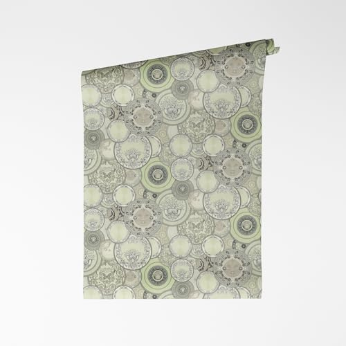 A.S. Création Palmenblatt-Vliestapete – Blau, Metallic – 10,05 x 0,53 m | Florales Palmenblatt-Motiv als natürlicher Blickfang – schimmernde Motivtapete, einfach zu verkleben & spurlos abziehbar