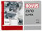 Novus 23/10 Super Heftklammern, 1000, verzinkter Stahldraht, hohe Leistung
