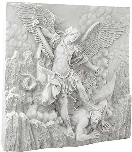 Design Toscano Hl. Michael, der Erzengel, Skulpturales Wandfries