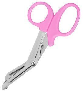 Pink Trauma Shears / EMT Scissors Small