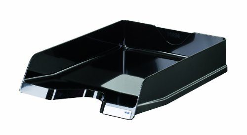 HAN Briefablage Viva, 5 STÜCK, stilvolle Elegante Design-Briefablage in Premium-Qualität. DINA4/C4, mit Beschriftungsclips, 10275-13, schwarz